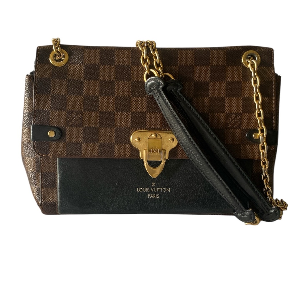 Louis Vuitton Brown and Black Checkered Handbag